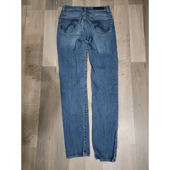 Rock & Republic Size M Berlin Distressed Skinny  Denim Jeans STRETCH - Picture 2 of 10